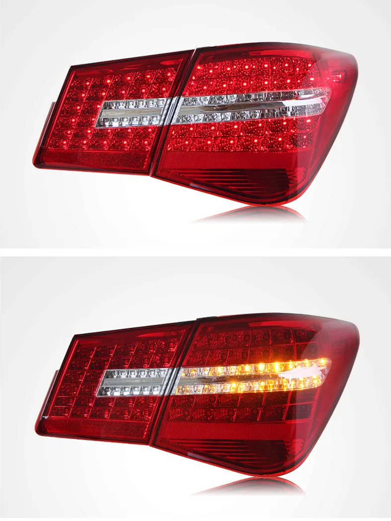 Full LED Tail Lights for Chevrolet Cruze 2009-2014 Modified Mercedes Benz Stylem Taillight Rear Brake Highlight Signal