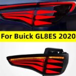 LED Through Taillight For Buick GL8ES 20 20 653T Taillight Assembly DRL Fog Brake Lamp Assembly Tuning Light Plug And Play