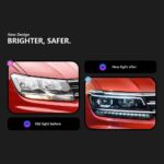 Car Headlights For VW Tiguan L 20 17-20 21 Head Lights U Style LED Lens DRL Flow Turn Signal Head Lamp Accembly - Image 2