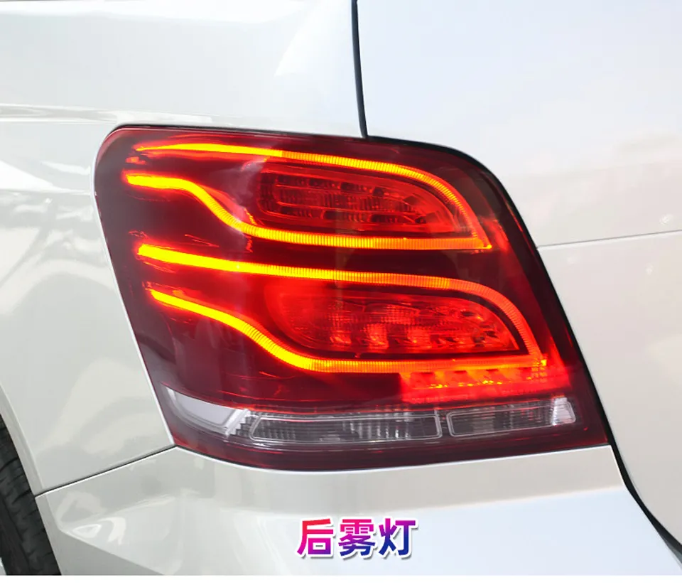 Car Lights For Benz GLK 20 08-20 15 X204 GLK200 GLK260 GLK300 LED Auto Taillight Assembly Upgrade Brake Reverse