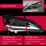 2 pcs car head lights part For Lexus ES350 2006-2012 LED Headlights ES240 ES300 DRL Turn Signal LED bulb - Image 7