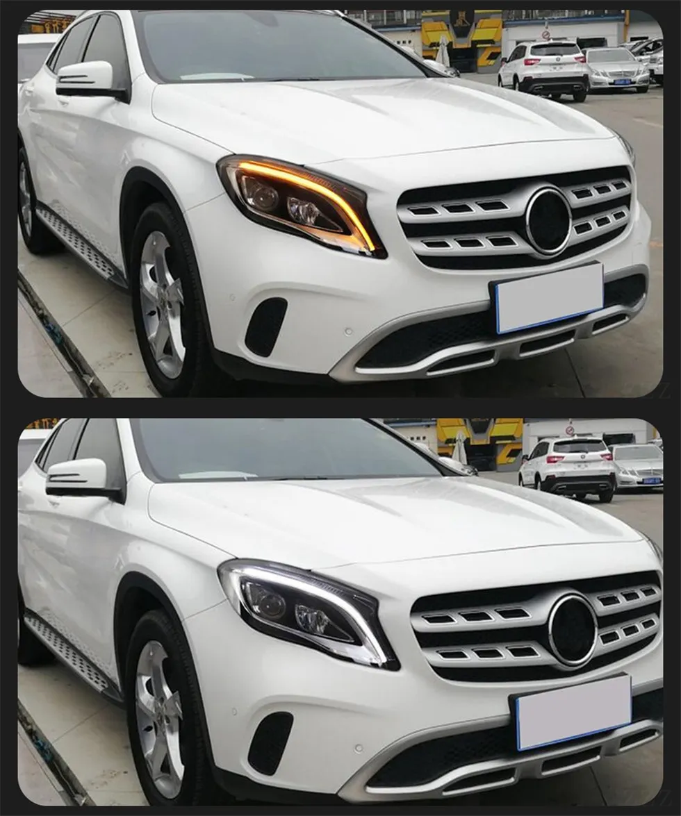 Headlight For Benz GLA X156 Headlights 20 15-20 19 GLA 200 LED Headlight DRL LED Projector Lens GLA300