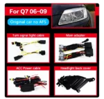 Auto Goods Head Lights for Audi Q7 2006-20 15 LED Headlight Projector Lens DRL Daytime Running Headlights Replacement - Image 6