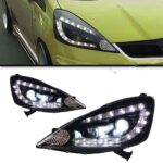 Headlight Assembly For Honda FIT Jazz 20 08-20 10 High Beam Signal Upgrade LED Daytime Running Light