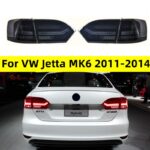 Auto LED Taillight For VW Jetta MK6 2011-2014 Taillights DRL Dynamic Turn Signal Lamp Rear Reverse Brake Lights