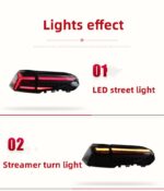 Car Lights For Toyota RAV4 20 20-20 22 Tail Lamp Assembly LED Running Horse Running Lamp Streamer Turn Light - Image 4