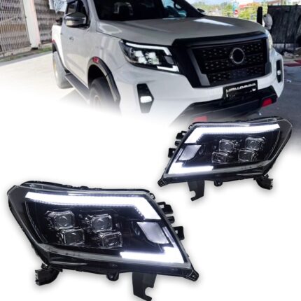 Headlights For Navara Headlights 20 14-20 21 NP300 Frontier LED Headlight LED DRL Auto Daytime Light