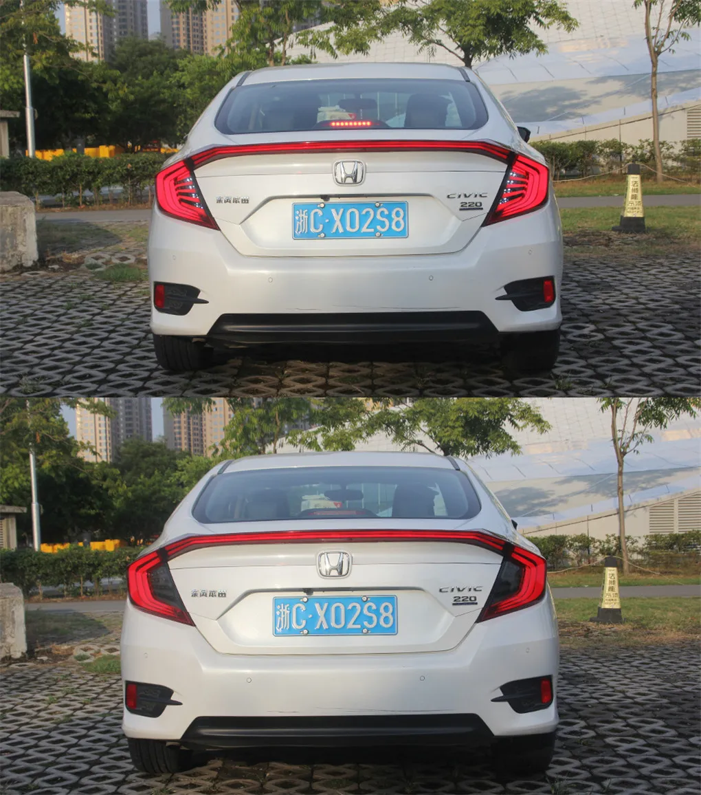 Taillights For Honda CIVIC Hatchback 20 18-20 21 LED Rear Brake Tail Light Stop Light Parking Lamp Moving Turn Signal