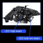 Headlight All LED For Nissan Patrol Y62 LED Head Light 2012-17 Tourle High Beam Turn Signal Daytime Running Lights - Image 9