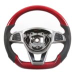 Real Carbon Fiber Steering Wheel For Mercedes Benz W205 S205 S213 W213 X156 C117 X117 C E GLA CLA GLE A45 C63 E63 GLE63 - Image 2