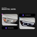 Car Headlight Assembly for Mitsubishi ASX 2013-20 19 LED Headlight DRL High Low Beam Bi LED Head Lamp Accessories - Image 2