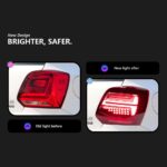 Taillights Styling for VW Polo Tail Lights 2011-20 18 New Polo Taillight Reverse Turn Signal Brake Lamp Accessory - Image 3