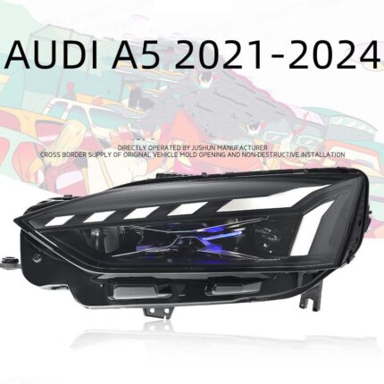 Headlight Assembly For AUDI A5 20 21-2024 LED Daytime Running Light Flowing Light Steering Signal Light