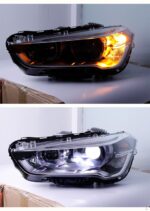 Headlight For BMW X1 F48 20 16-20 20 F49 Car Front Lamps DRL Styling Yellow Turn Signal Headlights Assembly - Image 5
