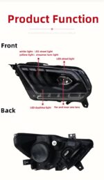 Auto Headlights LED Lens Front Lamp For Ford Mustang 2010-2014 Streamer Turn Signal Headlamp Assembly - Image 3