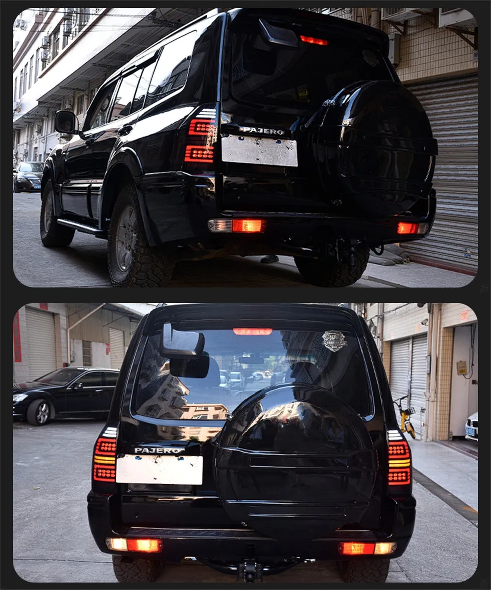 Car Tail Lights Assembly for Pajero V73 Taillight 2004-2014 V75 V77 V87 Montero LED Tail Lamp Rear Turn Signal