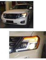 Headlights for Nissan Patrol Y62 2012-20 18 LED DRL Head Lights Dynamic Assembly Turn Signal Auto Front Lamp - Image 2