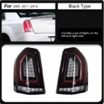 Car Tail Light for Chrysler 300C Taillight 2011-2014 Taillights LED DRL Running Lights Fog Lights Rear Parking Lamp - Image 7