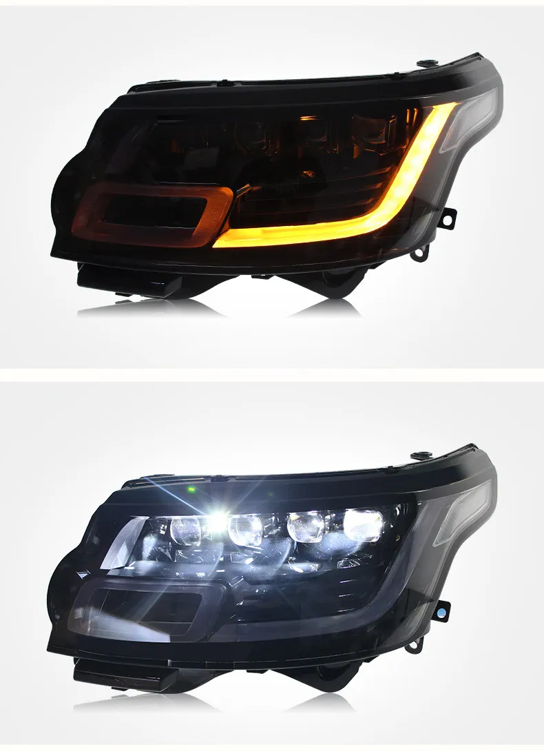 Car Styling Head Lamp For Land Rover Headlight 2014-20 17 Range Rover Executive Edition LED Lens Turn Signal Daytime Light