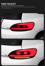 Car Styling Taillight For VW Scirocco Tail light 2009-20 15 Styling LED Running Lights Sequential Signal Lights Rear Brake Reverse Modified - Image 5