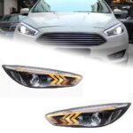 Headlight LED for Ford Focus 20 15-20 17 LED Headlights Upgrade Dynamic Turn Signal Headlamp Assembly - Image 3