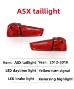 For Mitsubishi ASX LED Taillight 2011-20 18 ASX Tail Light Brake Stop Warning Turn Signal Reflector Lamp - Image 5