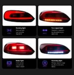 Car Styling Taillight For VW Scirocco Tail light 2009-20 15 Styling LED Running Lights Sequential Signal Lights Rear Brake Reverse Modified - Image 3