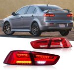 Auto Tuning Taillights For Mitsubishi Lancer EX 20 08-20 18 Tail Lamp LED Assembly Streaming Turn Signal Lights Fish Bone Style - Image 5