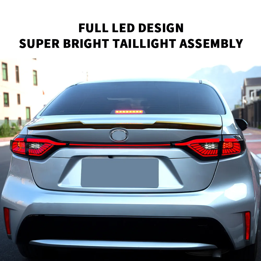 Auto Tuning Taillight for Toyota Corolla 2018-2020 Taillights LED Running Lights Brake Lights Rear Parking US Version
