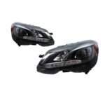 Headlight For Mercedes Benz E Class 20 14-20 16 W212 Head Lights Halogen Style Replacement DRL Daytime lights Lighthouse Facelift - Image 3