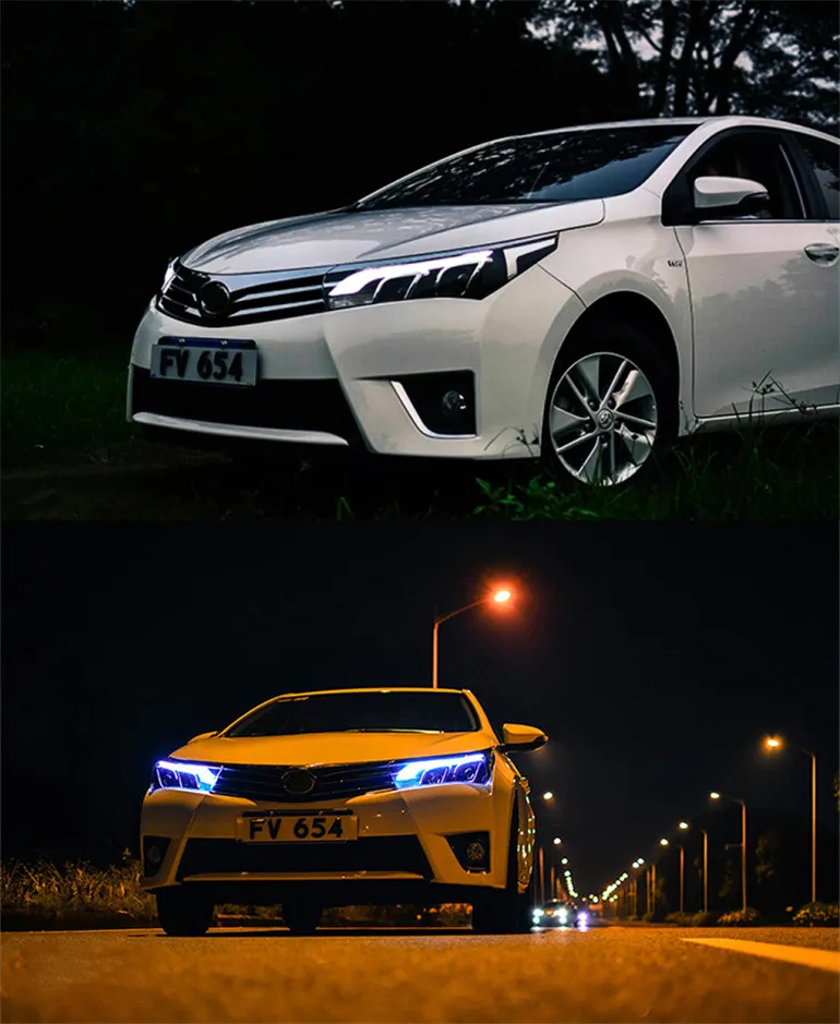 Car Lights For Corolla LED Headlight 20 14-20 16 Front Fog Lamp High Beam Headlights Turn Signal Driving Light