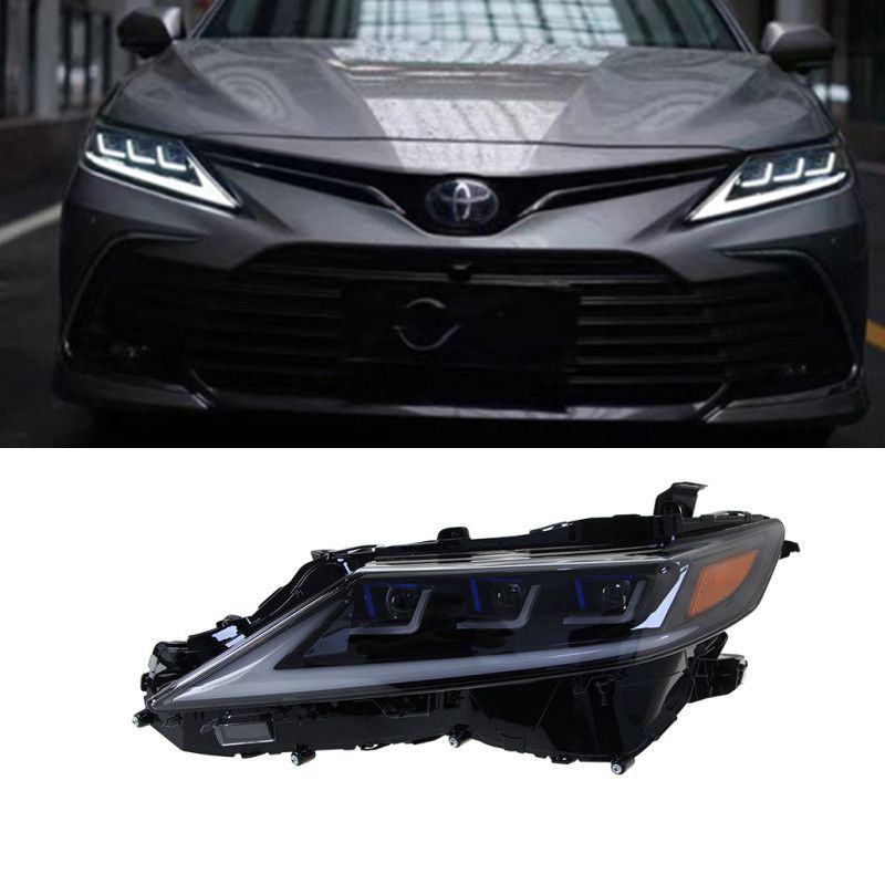a6b459a1-6e7e-41f6-a55a-b5e75ec7b3e6 Car Front Lamp Upgrade for Toyota Camry 8th 20 18-2023 LED Lens Headlights Width Lights Turn Signal Headlamp Accessory - Image 1