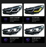 LED Headlights for BMW F07 5 Series GT 5GT LED Angel Eye Headlight DRL Hid Head Lamp Bi Xenon Beam Lights - Image 4