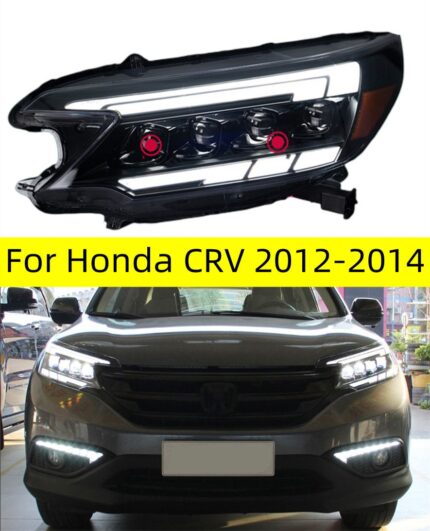 Car Lights For CRV 2012-2014 CR-V LED Auto Headlight Assembly Upgrade Projector 4 Lens Dynamic Signal Lamp Tool Accessories