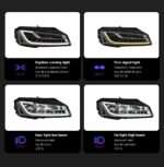 Car Headlight for Audi A8 Headlights 2011-20 17 A8L LED Head Lamp DRL Head Lamp Front light Assembly - Image 5