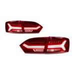 Auto LED Taillight For VW Jetta MK6 2011-2014 Taillights DRL Dynamic Turn Signal Lamp Rear Reverse Brake Lights - Image 2