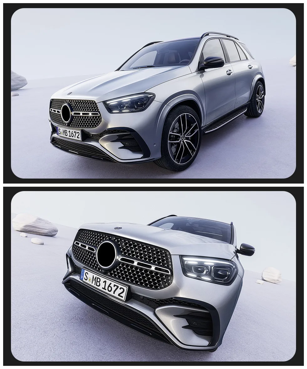 Headlights for Benz GLE W167 LED Headlight 20 20-2024 W167 DRL Street Light High Beam Signal Running Lamp
