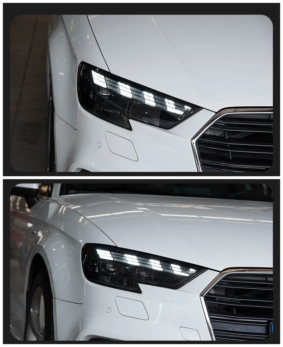 Headlight Assembly For Audi A3 Headlights 20 17-20 21 8V upgrade RS3 LED Headlight DRL Daytime Lights