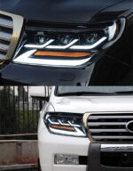 2 PCS Auto Car Head Light Parts For Toyota Land Cruiser 20 08-20 15 LED Headlight Replacement DRL Headlights - Image 4