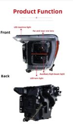 Car Headlight Assembly For Ford F-150 SVT Raptor 20 21-2023 LED Lens Headlights High Beam Signal Lamp - Image 3