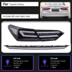 LED Through Taillight for Toyota Camry 20 18-20 22 Rear Parking Brake Signal Reflector Taillight Streamer Car Accessory - Image 6