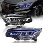 LED Headlight For HONDA CIVIC 10th 20 16-20 21 RGB Dragon Wing Style Headlight Dynamic Turning Signal Front Lamp - Image 4