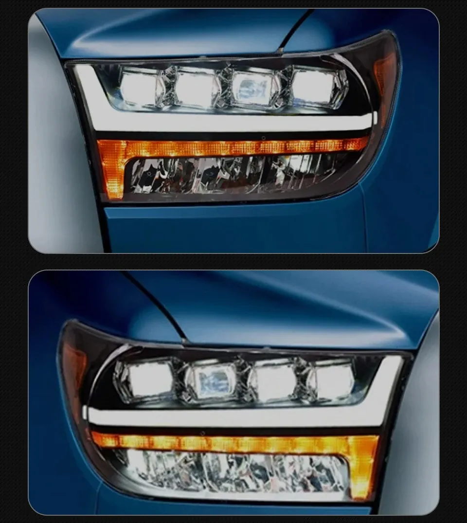 Car Headlight for Toyota Tundra 2007-2013 Front Projector Lens Head Lamp LED DRL Dynamic Light Auto Accessory