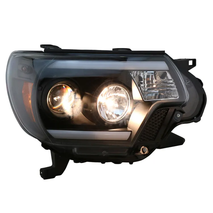 Car Styling for Toyota Tacoma Headlights 20 12-20 15 LED Headlight LED DRL Bi Xenon Lens Head Lamp Accessories