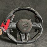 LED Performance Steering Wheel for Nissan GTR 35 GTR36 GTR35 Skyline R35 Carbon Fiber Driving Wheel - Image 4