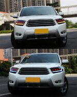 Car Head Lights Parts For Kluger highlander 2009-2011 Front Headlight Replacement DRL Daytime light Projector Facelift - Image 5