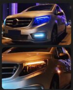 For Benz Vito Headlight 20 16-2023 W447 Headlights Plug and Play with LED DRL Dynamic Turning Front LED Head Lights - Image 5