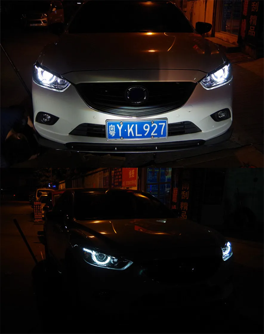 Car DRL Head Light Parts For Mazda 6 Atenza 20 13-20 16 LED Lamps High Beam Turn Signal Headlights