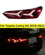 Taillight For Toyota Camry EX Tail Lights 20 18-20 22 With Sequential Turn Signal Animation Brake Parking Lamp