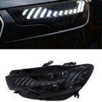 LED Matrix Headlights For Audi A6L Headlight Assembly A7 Startup Blue DRL Head Light Streamer Turn Signal Lights